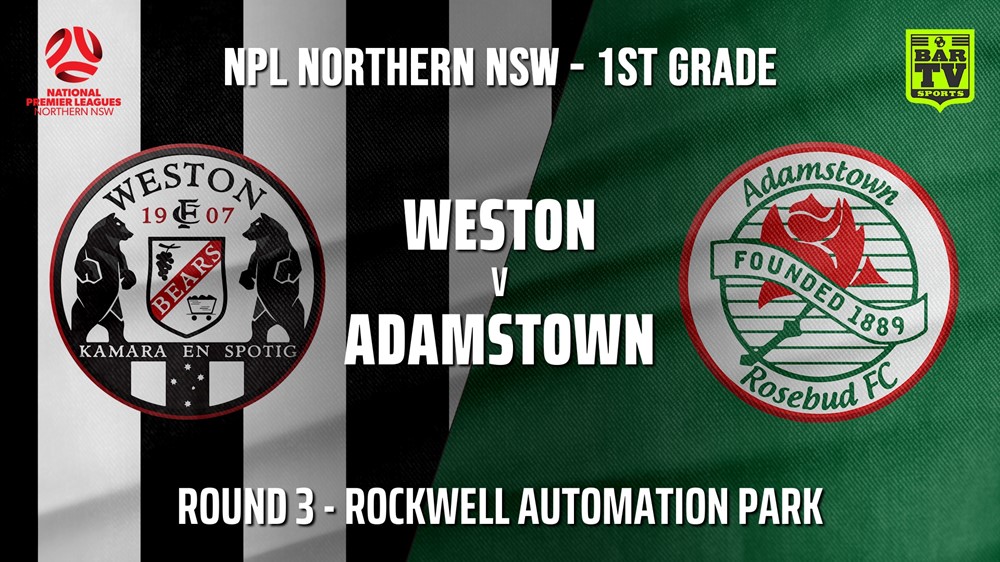 NPL - NNSW Round 3 - Weston Workers FC v Adamstown Rosebud FC Slate Image