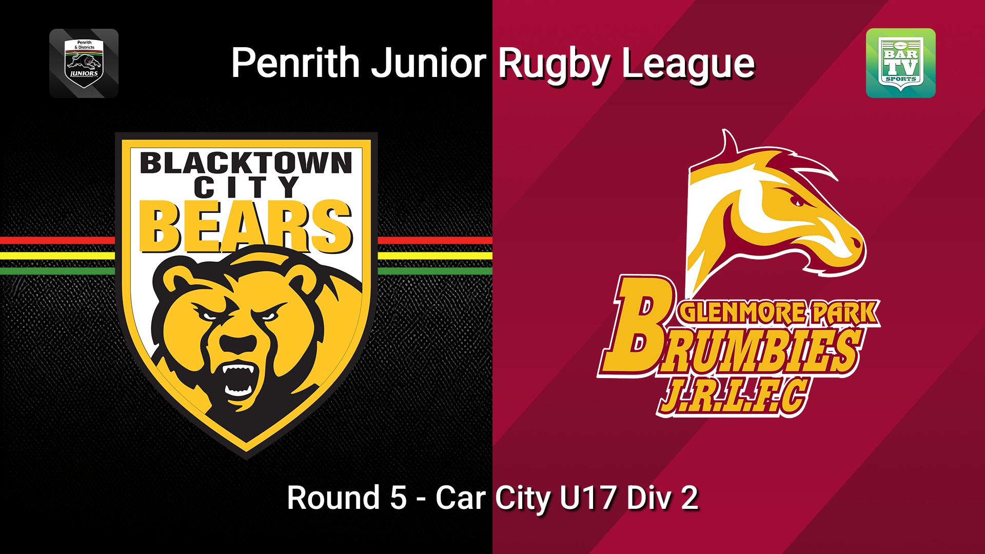 260523-video-Penrith & District Junior Rugby League Round 5 - Car City U17 Div 2 - Blacktown City v Glenmore Park Slate Image