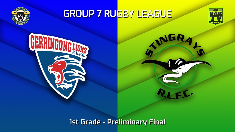 220917-South Coast Preliminary Final - 1st Grade - Gerringong Lions v Stingrays of Shellharbour Slate Image
