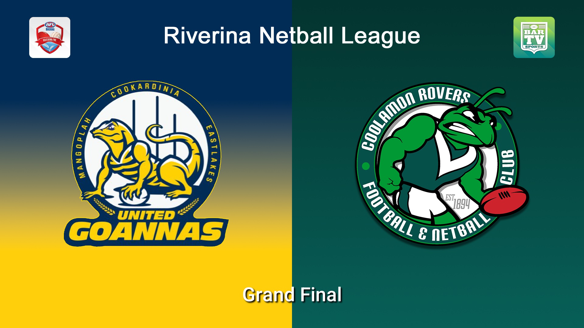 260912-video-Riverina Netball League Grand Final - C Grade - MCUE Goannas v Coolamon Rovers Slate Image
