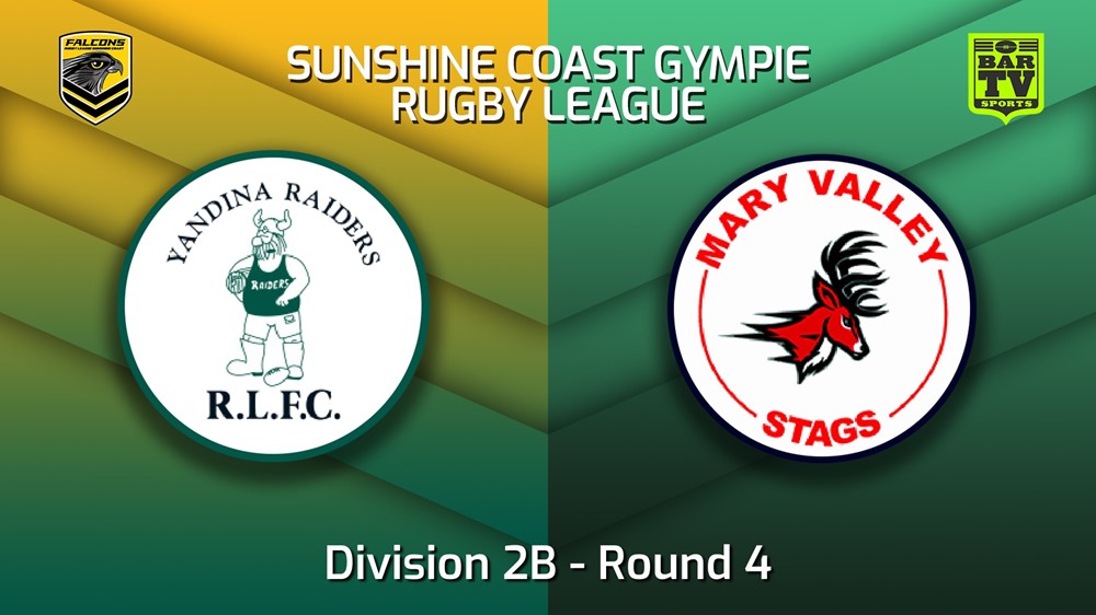 220507-Sunshine Coast RL Round 4 - Division 2B - Yandina Raiders v Mary Valley Stags Slate Image