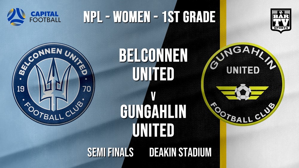 NPLW - Capital Semi Finals - Belconnen United (women) v Gungahlin United FC (women) Slate Image
