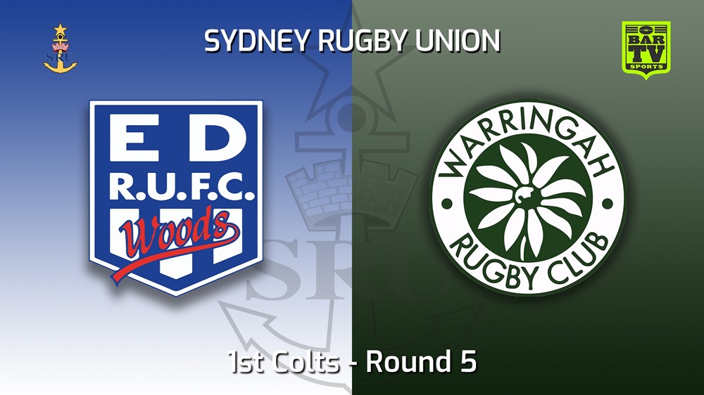220430-Sydney Rugby Union Round 5 - 1st Colts - Eastwood v Warringah Slate Image