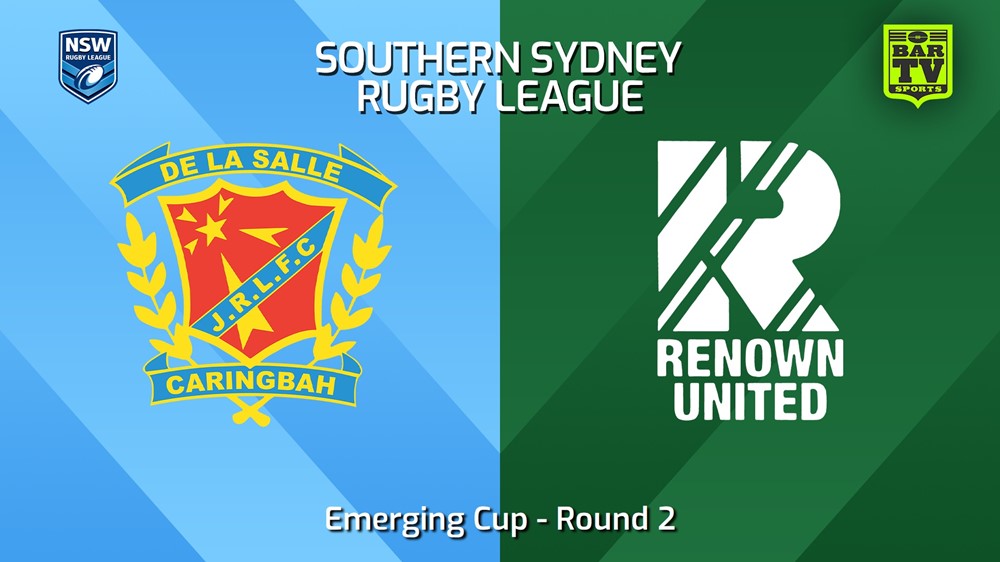 240427-video-S. Sydney Open Round 2 - Emerging Cup - De La Salle v Renown United Slate Image