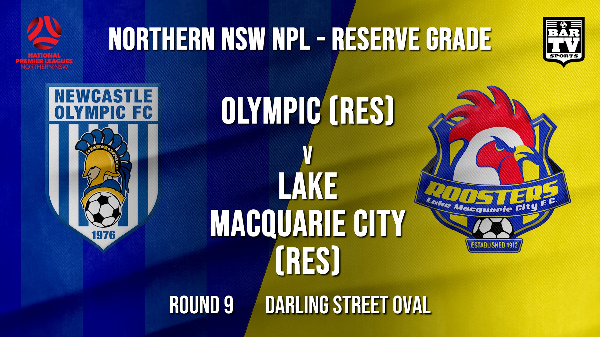 NPL NNSW RES Round 9 - Newcastle Olympic (Res) v Lake Macquarie City FC (Res) Slate Image