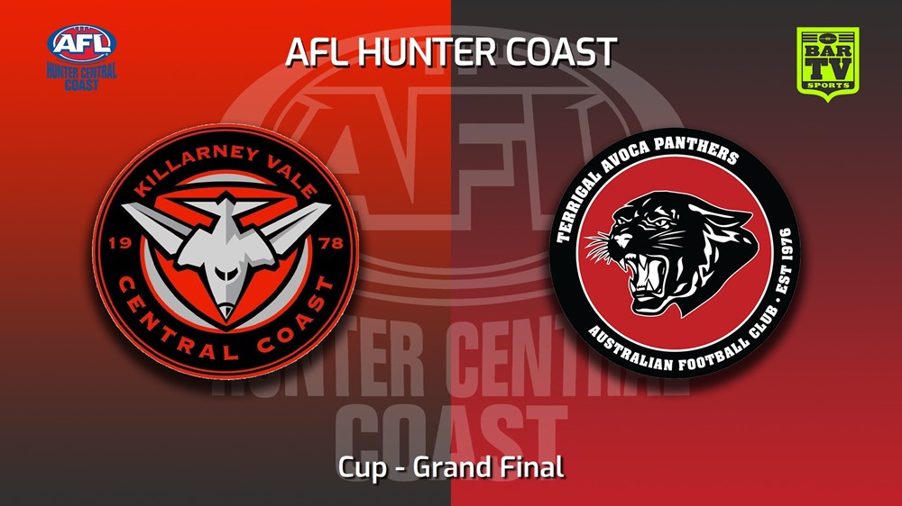 220917-AFL Hunter Central Coast Grand Final - Cup - Killarney Vale Bombers v Terrigal Avoca Panthers Slate Image