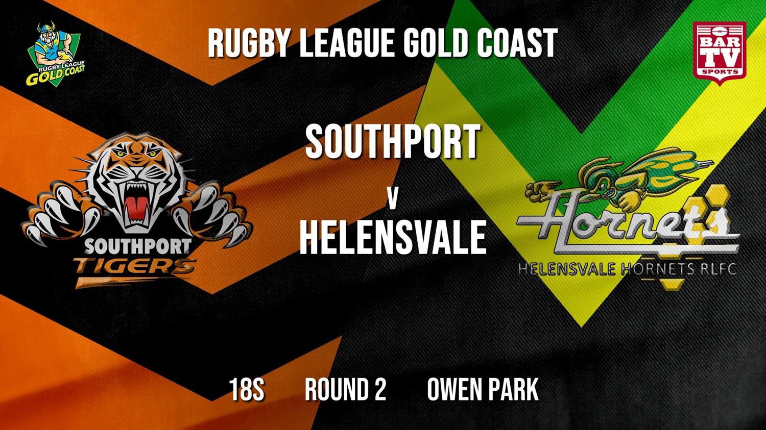 RLGC Round 2 - 18s - Southport Tigers v Helensvale Hornets Slate Image