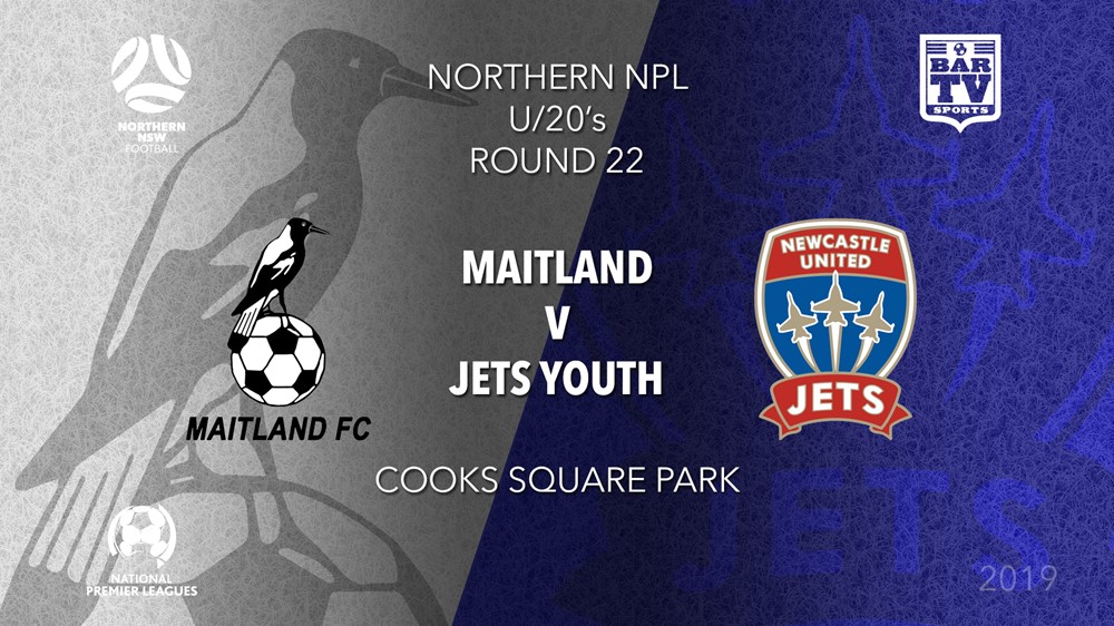 NPL Youth - Northern NSW Round 22 - Maitland FC U20 v Newcastle Jets FC U20 Slate Image