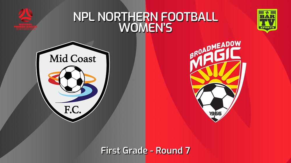 240414-NNSW NPLW Round 7 - Mid Coast FC W v Broadmeadow Magic FC W Slate Image