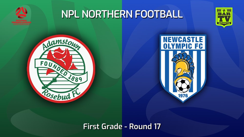 230701-NNSW NPLM Round 17 - Adamstown Rosebud FC v Newcastle Olympic Minigame Slate Image