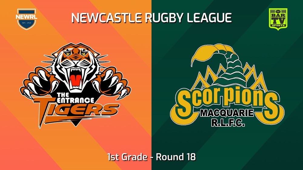 240825-video-Newcastle RL Round 18 - 1st Grade - The Entrance Tigers v Macquarie Scorpions Slate Image