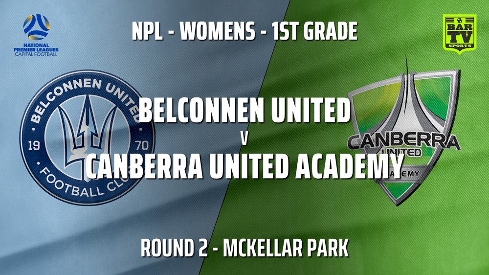 NPLW - Capital Round 2 - Belconnen United v Canberra United Academy Minigame Slate Image