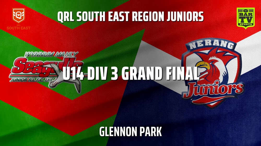 210731-QRL South East Region Juniors U14 Div 3 Grand Final - 14 Girls - Wynnum Manly Seagulls Juniors v Nerang Juniors Slate Image