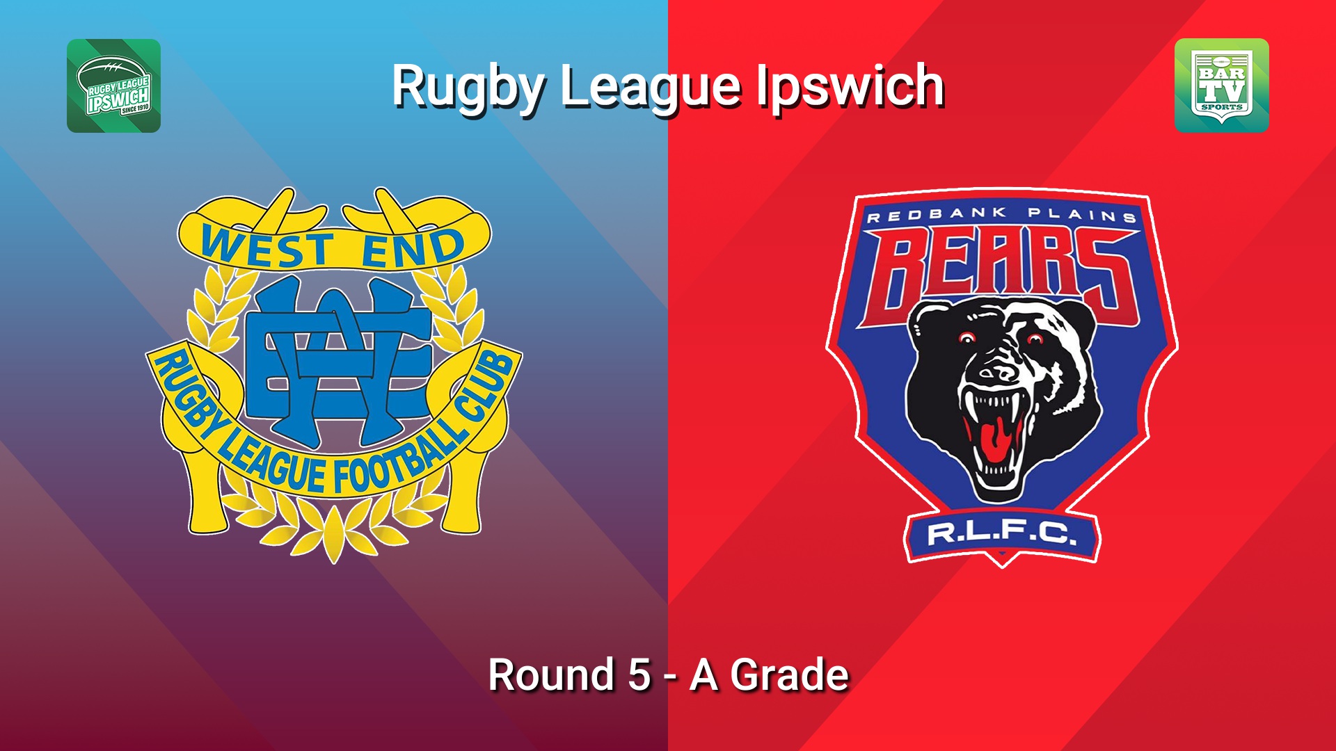 260425-video-Rugby League Ipswich Round 5 - A Grade - West End v Redbank Plains Bears Slate Image