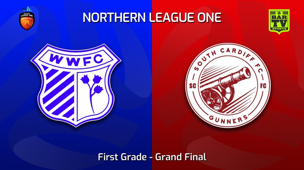 230930-Northern League One Grand Final - First Grade - West Wallsend SC v South Cardiff FC Slate Image