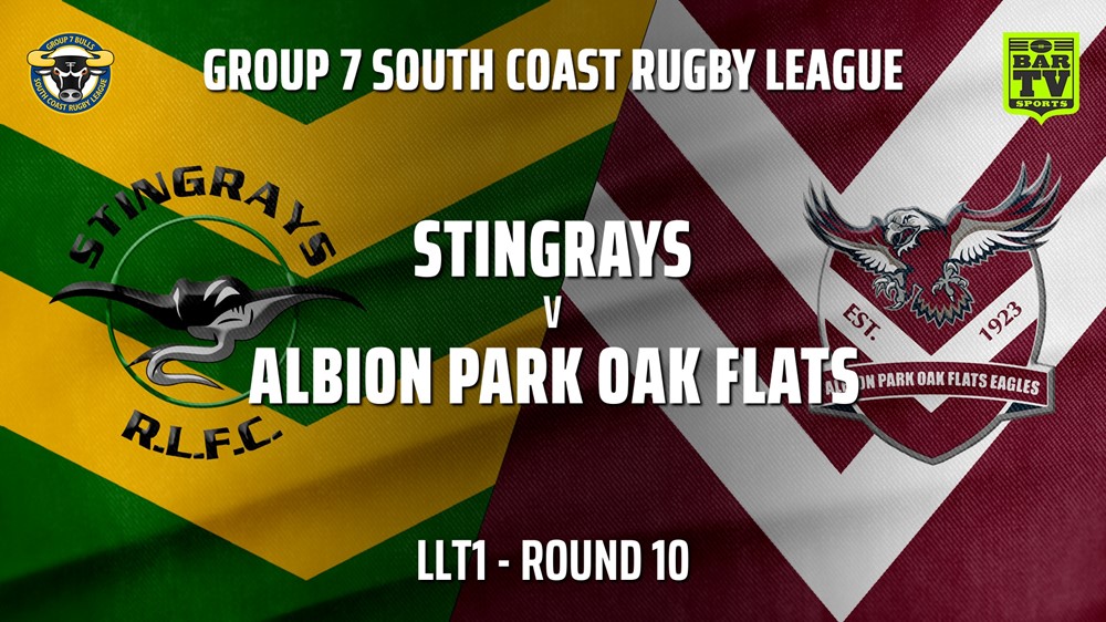210620-South Coast Round 10 - LLT1 - Stingrays of Shellharbour v Albion Park Oak Flats Slate Image