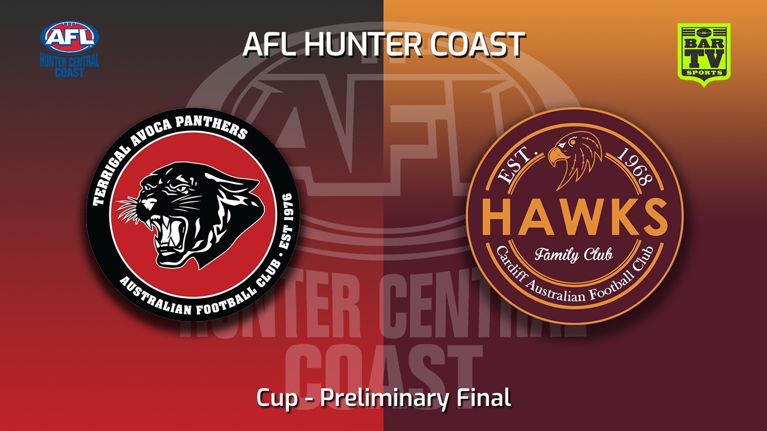 220910-AFL Hunter Central Coast Preliminary Final - Cup - Terrigal Avoca Panthers v Cardiff Hawks Minigame Slate Image