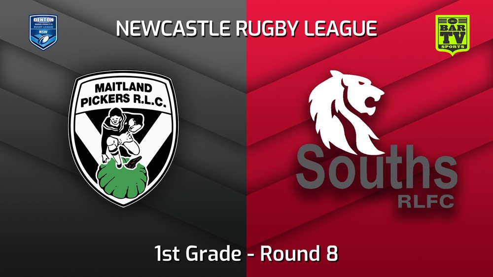220521-Newcastle Round 8 - 1st Grade - Maitland Pickers v South Newcastle Lions Slate Image