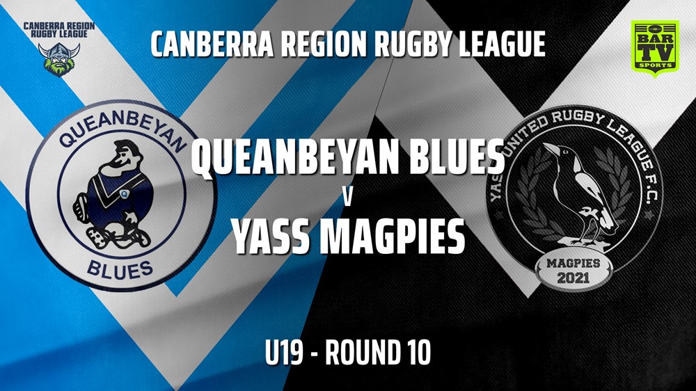 210703-Canberra Round 10 - U19 - Queanbeyan Blues v Yass Magpies Slate Image