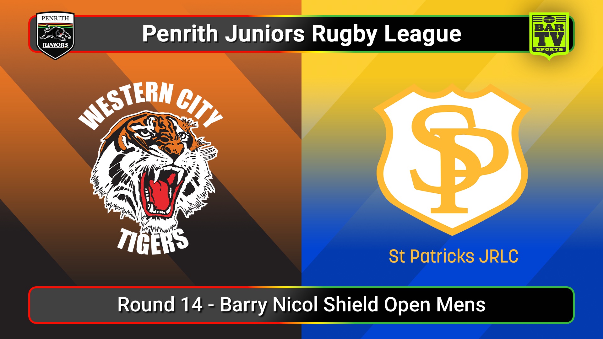 250719-video-Penrith & District Junior Rugby League Round 14 - Barry Nicol Shield Open Mens - Western City Tigers v St Patricks Slate Image