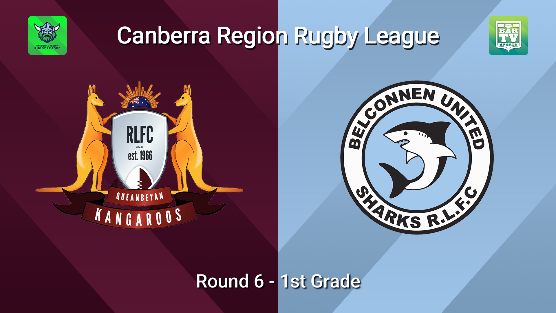 260523-video-Canberra Round 6 - 1st Grade - Queanbeyan Kangaroos v Belconnen United Sharks Slate Image