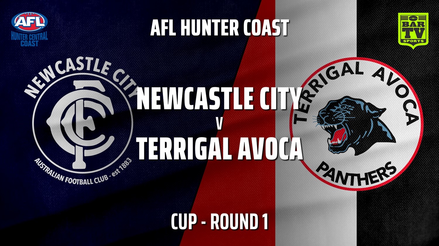 AFL HCC Round 1 - Cup - Newcastle City  v Terrigal Avoca Panthers Minigame Slate Image