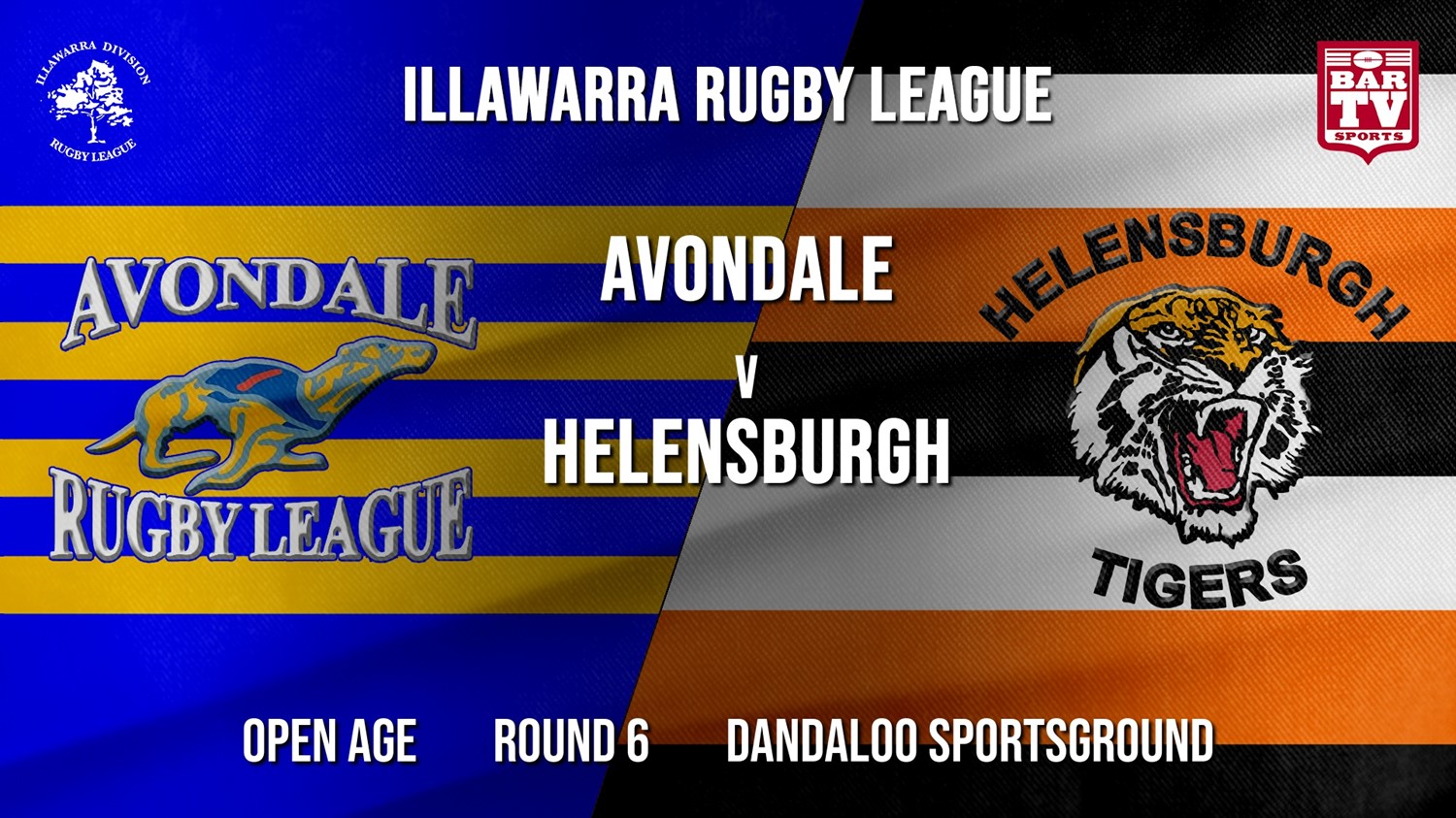 IRL Round 6 - Open Age - Avondale RLFC v Helensburgh Tigers Minigame Slate Image