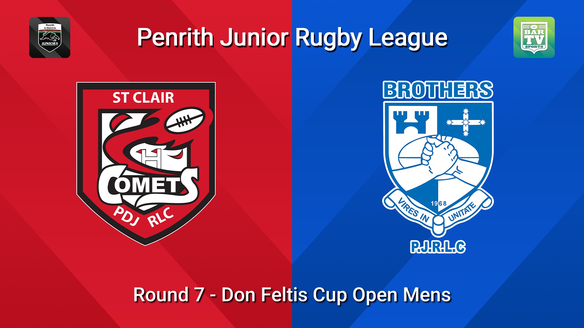260530-video-Penrith & District Junior Rugby League Round 7 - Don Feltis Cup Open Mens - St Clair v Brothers Slate Image