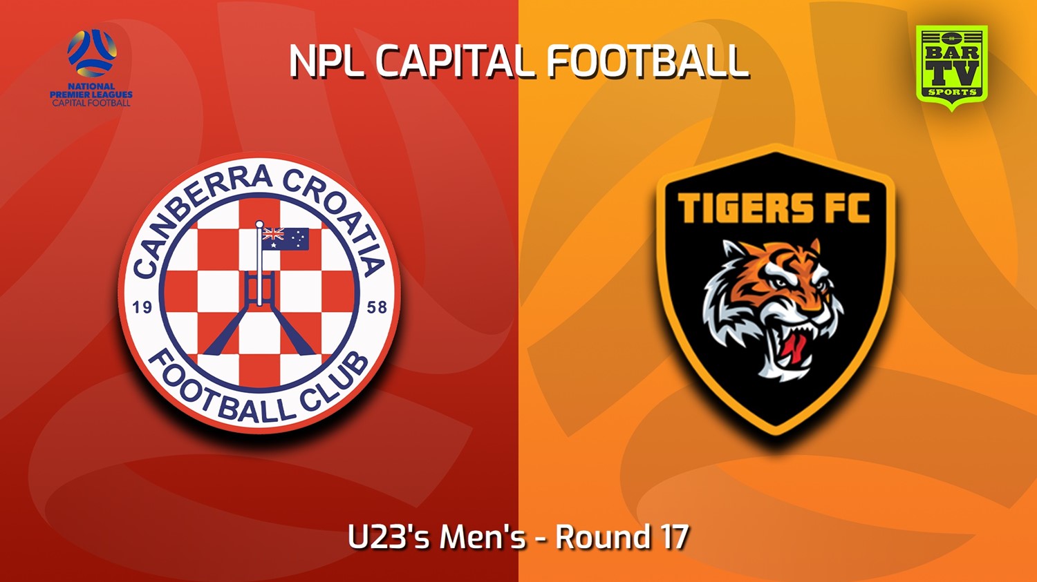 230806-Capital NPL U23 Round 17 - Canberra Croatia FC U23 v Tigers FC U23 Slate Image