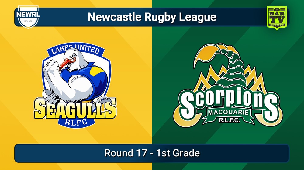 250816-video-Newcastle RL Round 17 - 1st Grade - Lakes United Seagulls v Macquarie Scorpions Slate Image