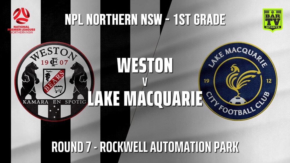 210515-NPL - NNSW Round 7 - Weston Workers FC v Lake Macquarie City FC Slate Image