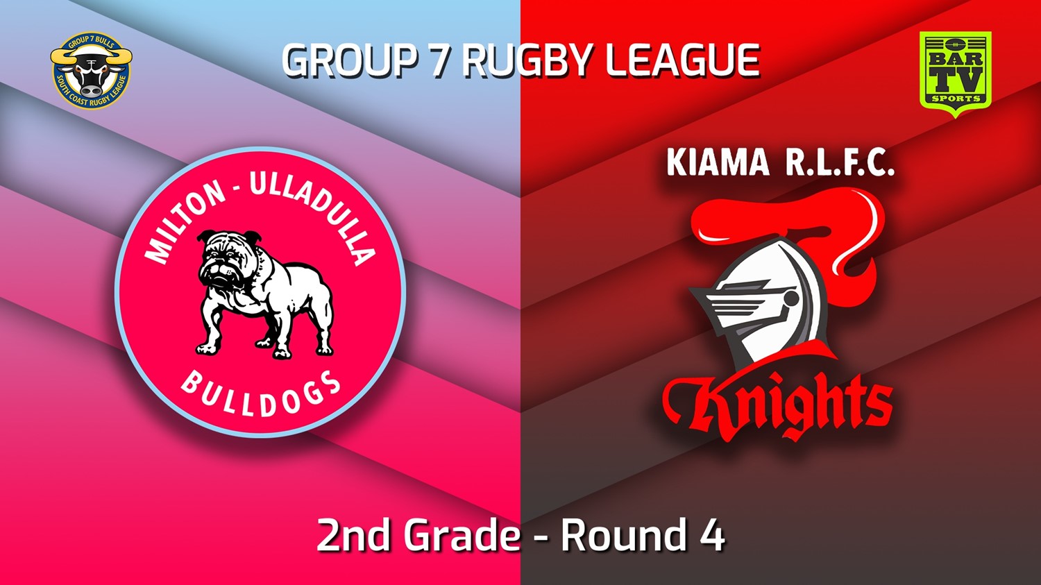 MINI GAME: South Coast Round 4 - 2nd Grade - Milton-Ulladulla Bulldogs v Kiama Knights Slate Image