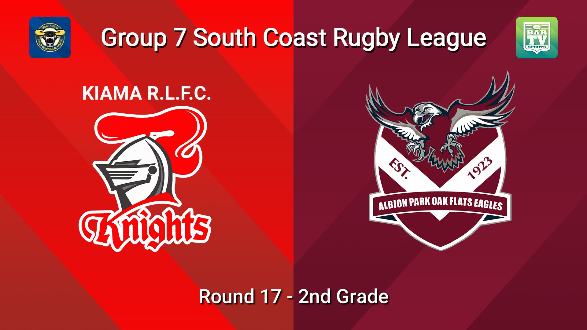 260830-video-South Coast Round 17 - 2nd Grade - Kiama Knights v Albion Park Oak Flats Slate Image