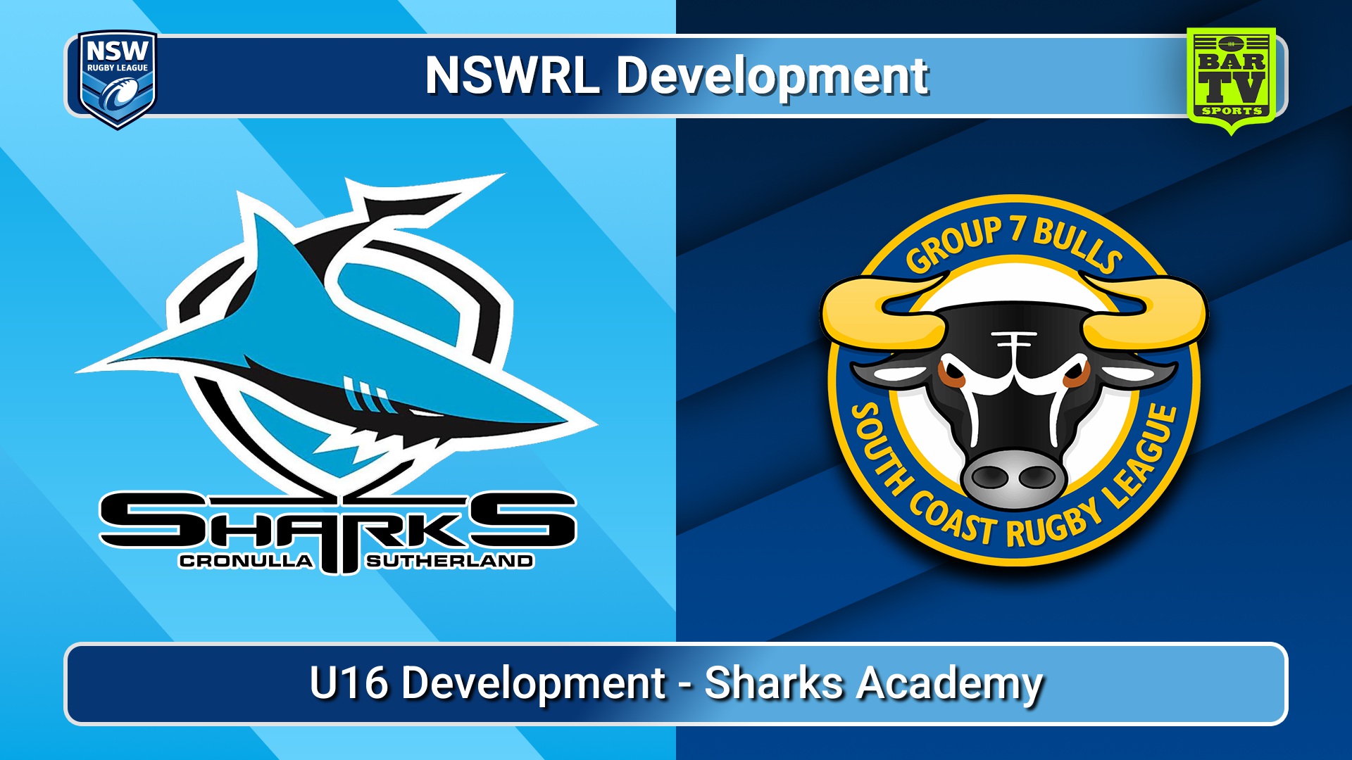 250717-video-NSWRL Development U16 Development - Cronulla-Sutherland Sharks v Group 7 Bulls Slate Image