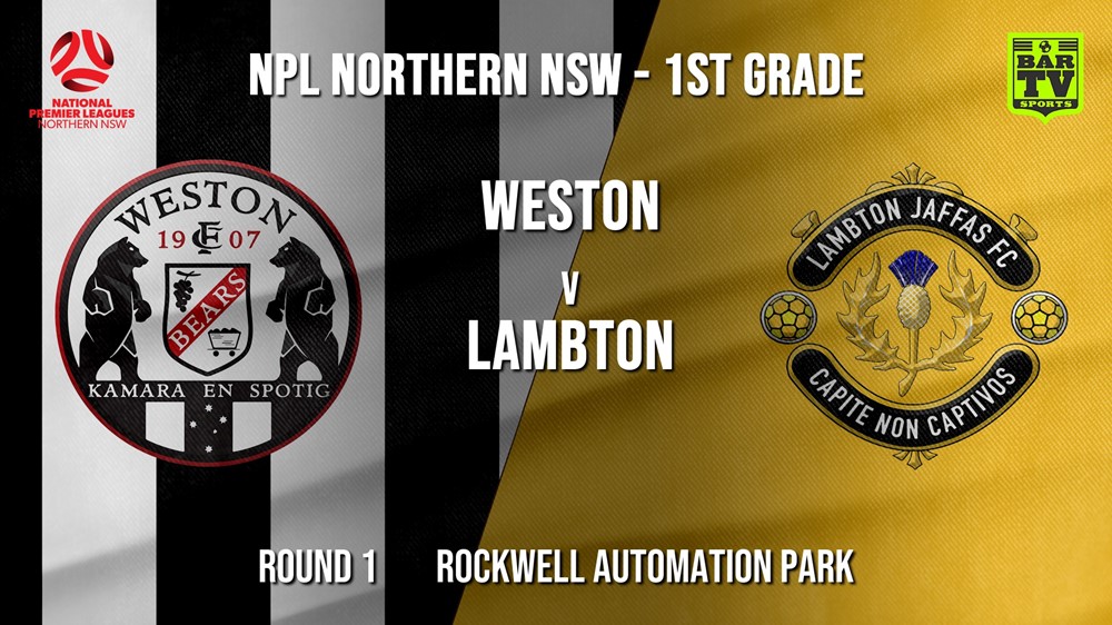NPL - NNSW Round 1 - Weston Workers FC v Lambton Jaffas FC Slate Image