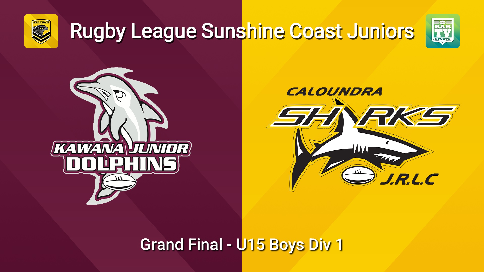 260905-video-Sunshine Coast Junior Rugby League Grand Final - U15 Boys Div 1 - Kawana Dolphins JRL v Caloundra Sharks JRL Slate Image