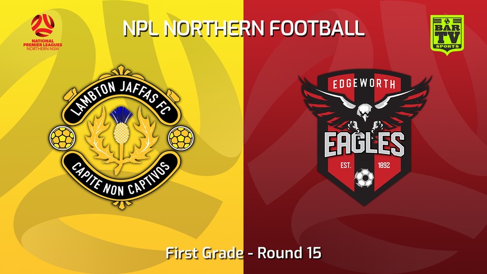 230617-NNSW NPLM Round 15 - Lambton Jaffas FC v Edgeworth Eagles FC Slate Image