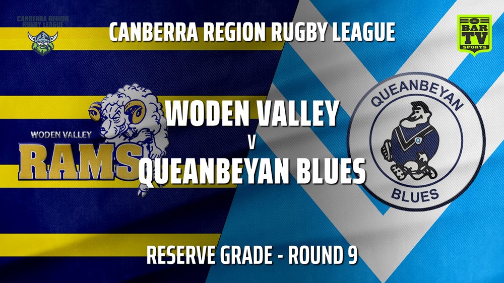 210619-Canberra Round 9 - Reserve Grade - Woden Valley Rams v Queanbeyan Blues Slate Image