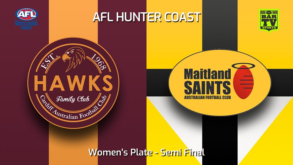 230902-AFL Hunter Central Coast Semi Final - Women's Plate - Cardiff Hawks v Maitland Saints Slate Image