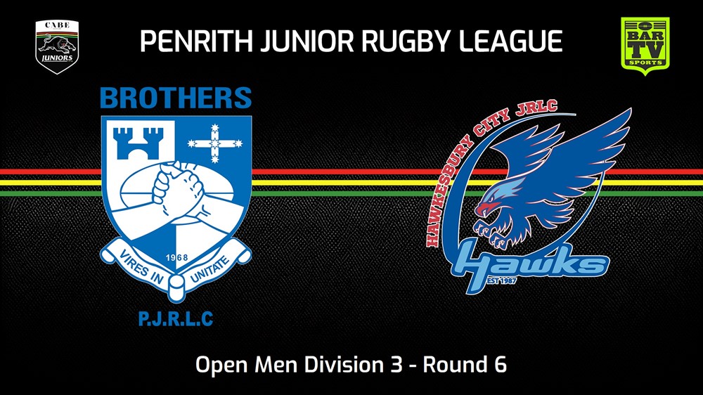 240519-video-Penrith & District Junior Rugby League Round 6 - Open Men Division 3 - Brothers v Hawkesbury City Minigame Slate Image