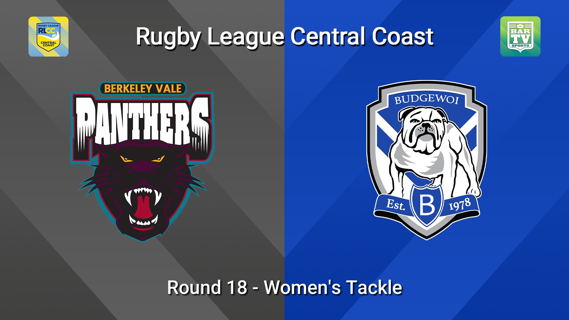 260823-video-RLCC Round 18 - Women's Tackle - Berkeley Vale Panthers v Budgewoi Bulldogs Slate Image