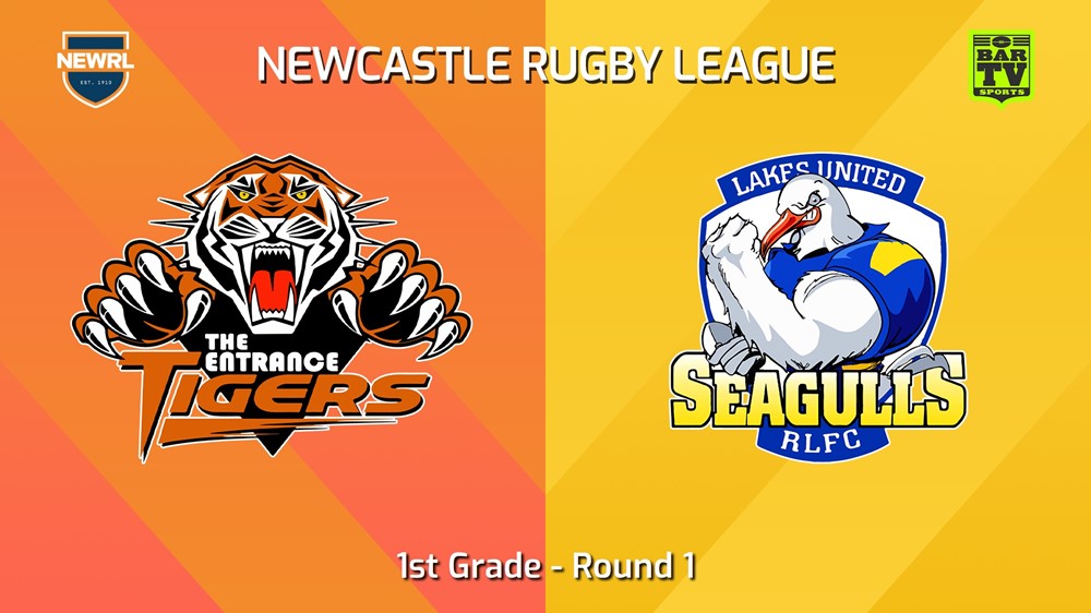 240413-Newcastle RL Round 1 - 1st Grade - The Entrance Tigers v Lakes United Seagulls Minigame Slate Image