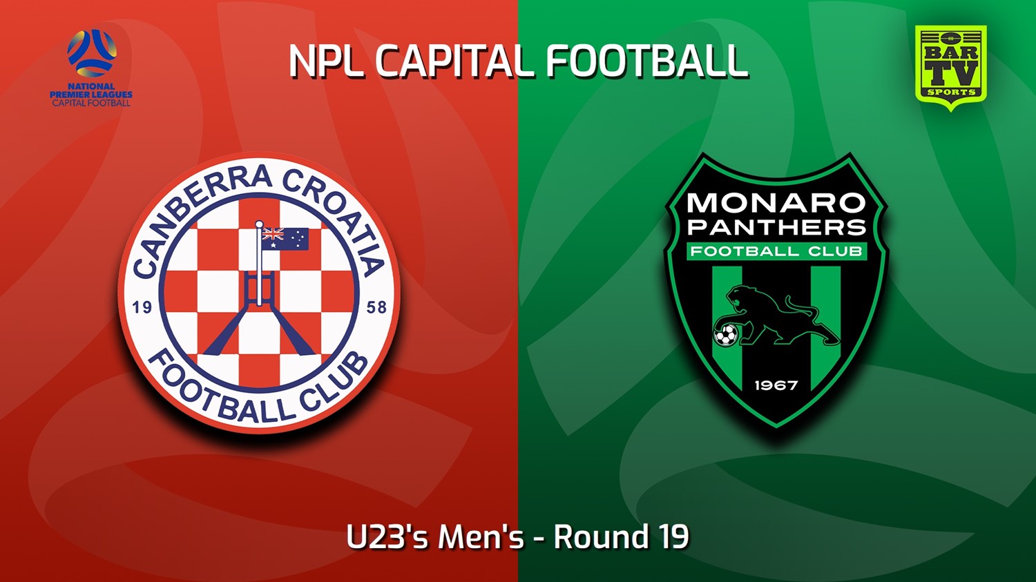230819-Capital NPL U23 Round 19 - Canberra Croatia FC U23 v Monaro Panthers U23 Slate Image