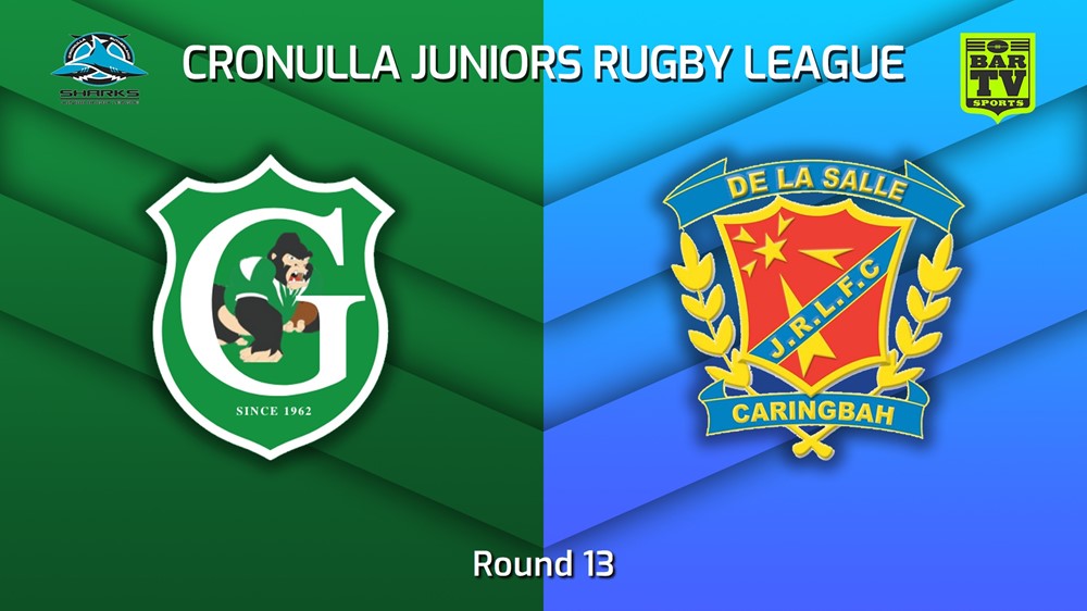 230722-Cronulla Juniors Round 13 - U11 Gold - Gymea Gorillas v De La Salle Slate Image