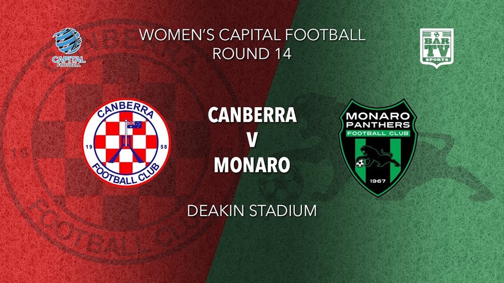 NPL Women - Capital Round 14 - Canberra FC (women) v Monaro Panthers FC (women) Slate Image