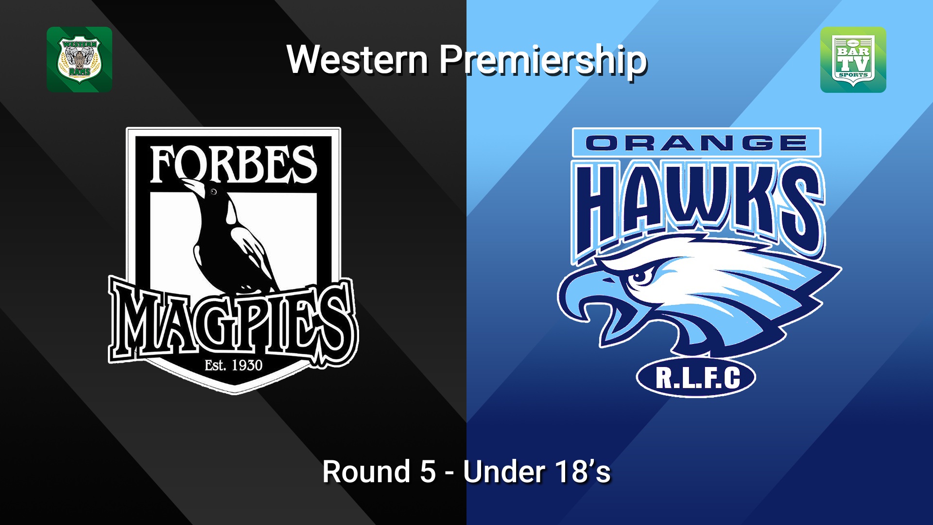 260517-video-Western Premiership Round 5 - Under 18’s - Forbes Magpies v Orange Hawks Slate Image