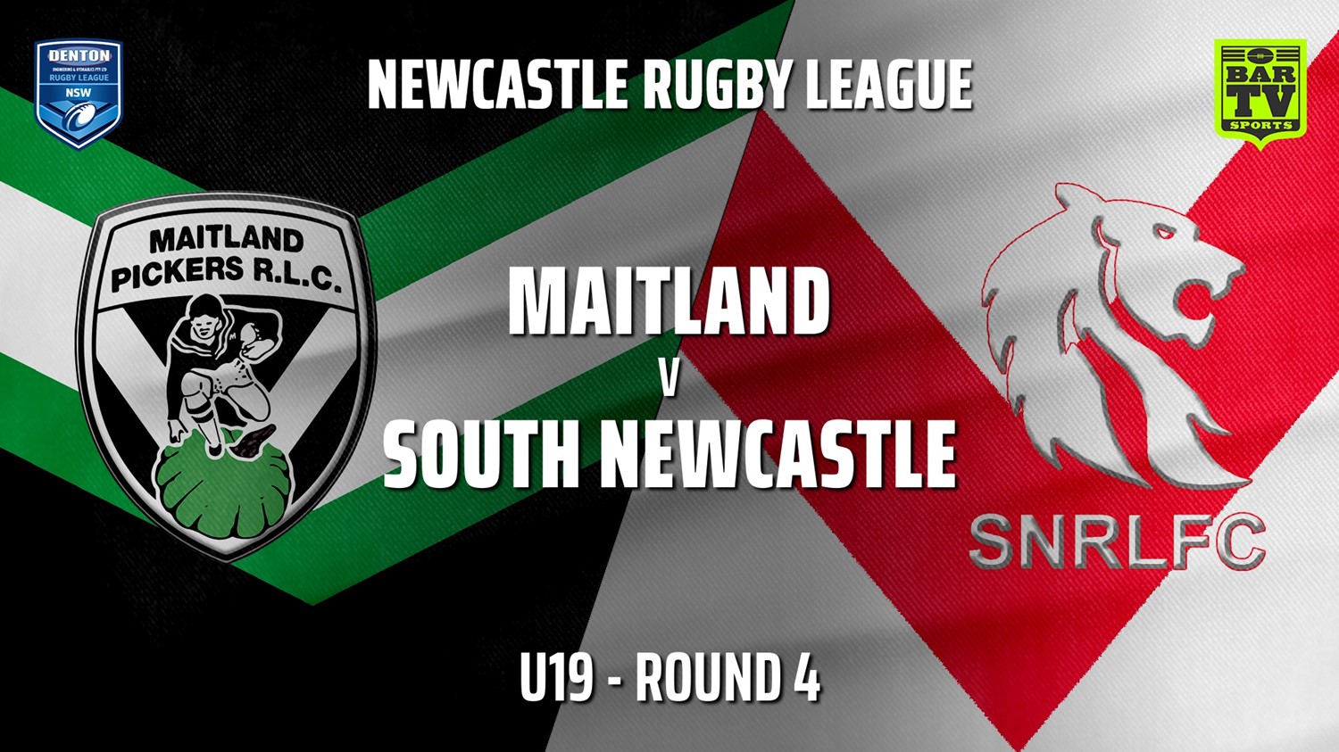 Newcastle Rugby League Round 4 - U19 - Maitland Pickers v South Newcastle Slate Image