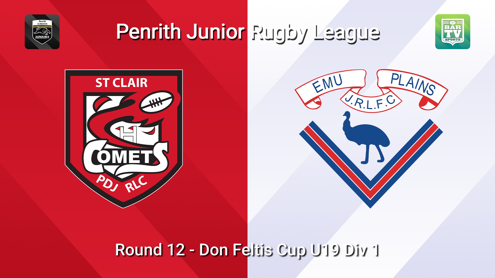 260719-video-Penrith & District Junior Rugby League Round 12 - Don Feltis Cup U19 Div 1 - St Clair v Emu Plains Slate Image