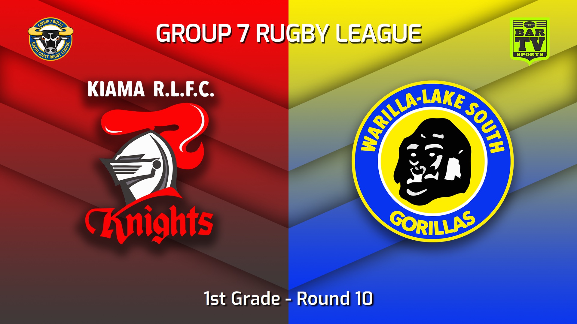 220626-South Coast Round 10 - 1st Grade - Kiama Knights v Warilla-Lake South Gorillas Slate Image