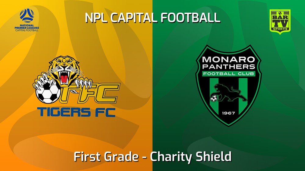 MINI GAME: Capital NPL Charity Shield - Tigers FC v Monaro Panthers FC Slate Image